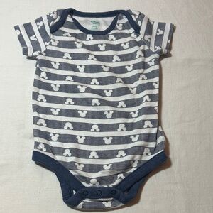 Disney - Navy and White Mickey Mouse Bodysuit Onesie